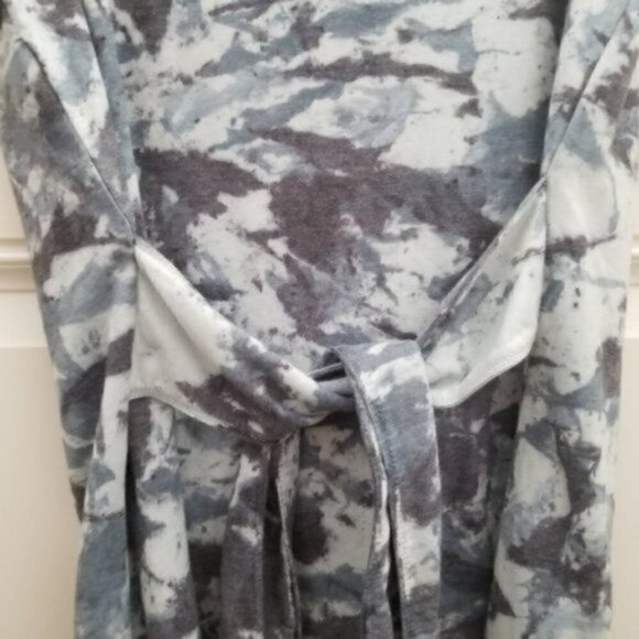 Ideology Blue Tie Dye Mini Dress Wrap - Picture 5 of 6